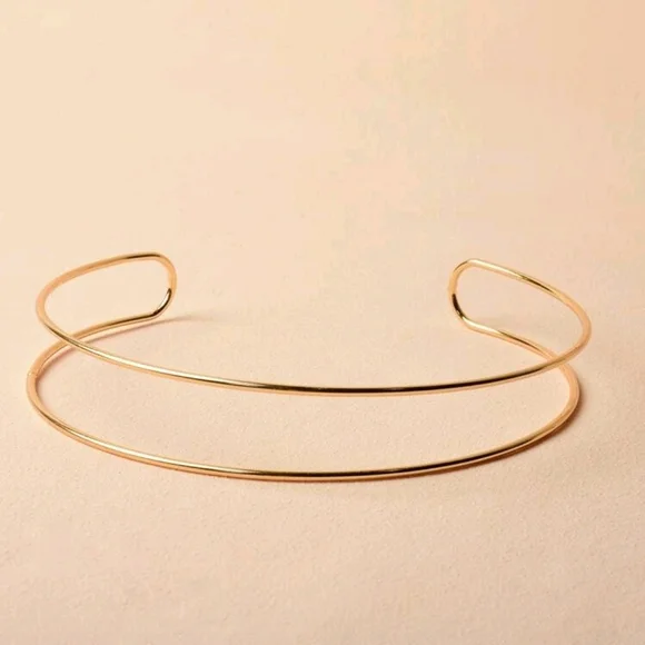 Gold Choker Necklace Elegant - Picture 3 of 5
